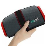 Mifold Original grab-and-go Car Booster Seat, Slate Gray, Compact and Portable Booster for Travel, Carpooling and More, Foldable Child Booster Seat Fits into Glove Box and Backpack, Slate Grey