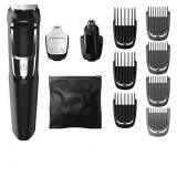 Philips Norelco Multigroomer All-in-One Trimmer Series 3000, 13 Piece Mens Grooming Kit, for Beard, Face, Nose, and Ear Hair Trimmer and Hair Clipper, NO Blade Oil Needed, MG3750/60