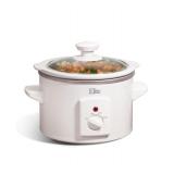 Elite Gourmet - 1.5Qt. Mini Slow Cooker - White
