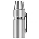 Thermos Stainless King Vacuum-Insulated Beverage Bottle, 40 oz, Stainless Steel