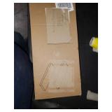 QEEIG Grey Shelf for Bathroom Floating Shelves Bedroom Kitchen Living Room Wall Mounted Shelving Rustic Shelfs Gray Set of 2, 15.7" L x 5.8" D (009-40GY)