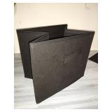 Winsome Capri Set Of 6 Foldable Black Fabric Baskets, 4 small