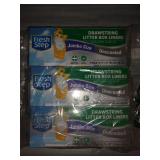 Fresh Step Drawstring Litter Box Liners Unscented, Jumbo Size,  36" x 19" - 7 Count, 3-PACKS