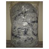 Pet Dog Cat Bed 40-70cm Light Gray Color Long Plush Round