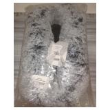 Pet Dog Cat Bed 40-70cm Light Gray Color Long Plush Round