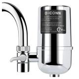 O-CONN Faucet Water Filter, Food Grade ABS Material Water Filter System, Mainly Reduces Sediment & Turbidity, Partially Reduces Chlorine, Fit for Well Water(1 Ceramic Filter Included)