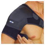 Shoulder Brace for Men Women - for Torn Rotator Cuff Support,Tendonitis, Dislocation, Bursitis, Neoprene Shoulder Compression Sleeve Wrap by ZENKEYZ (Black, Small/Medium)