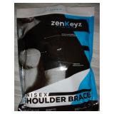 Shoulder Brace for Men Women - for Torn Rotator Cuff Support,Tendonitis, Dislocation, Bursitis, Neoprene Shoulder Compression Sleeve Wrap by ZENKEYZ (Black, Small/Medium)