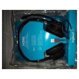 Logitech - H390 Wired USB Noise-Cancelling Over-the-Ear Headset - Black