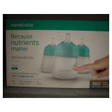 Nanobebe Flexy Silicone Bottles, 3 Pack, Teal, 9oz