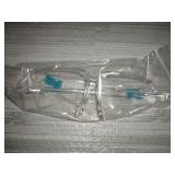 Safety Face Shields with Glasses Frames (Pack of 10) - Ultra Clear Protective Full Face Shields to Protect Eyes, Nose, Mouth - Anti-Fog PET Plastic, Goggles - Sanitary Droplet Splash Guard