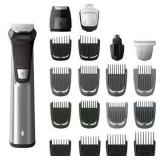 Philips Norelco Multigroomer All-in-One Trimmer Series 7000, 23 Piece Mens Grooming Kit, Trimmer for Beard, Head, Body, and Face, NO BLADE OIL NEEDED, MG7750/49