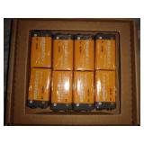 Amazon Basics 8 Pack 9 Volt Performance All-Purpose Alkaline Batteries, 5-Year Shelf Life, Easy to Open Value Pack