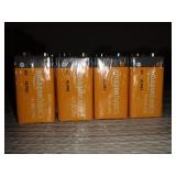 Amazon Basics 8 Pack 9 Volt Performance All-Purpose Alkaline Batteries, 5-Year Shelf Life, Easy to Open Value Pack