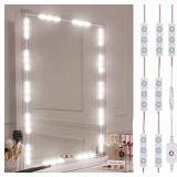 LPHUMEX Led Vanity Mirror Lights, Hollywood Style Vanity Make Up Light, 10ft Ultra Bright White LED, Dimmable Touch Control Lights Strip, for Makeup Vanity Table & Bathroom Mirror, Mirror Not Included