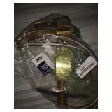 Hoimpro Gold Waterfall Spout Bathroom Faucet ,Single Handle Bathroom Vanity Sink Faucet with Deck Plate, Brass / Brushed Gold (3 Hole)