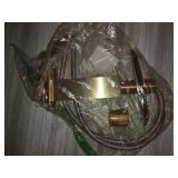 Hoimpro Gold Waterfall Spout Bathroom Faucet ,Single Handle Bathroom Vanity Sink Faucet with Deck Plate, Brass / Brushed Gold (3 Hole)