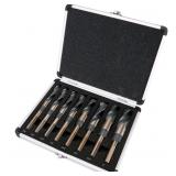 ATE 8PC HSS Cobalt Silver & Deming Drill Bits Set, Large Size 9/16" to 1", Reduced 1