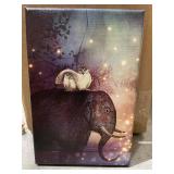 Riding Through the Night" by Catrin Welz-Stein Canvas Print, 12"x8" -Retail $35.49