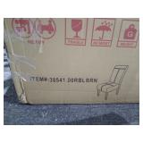 T-stitch Brown Leather Dining Chairs (Set of 2) by Christopher Knight Home Retail:$172.99