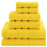 American Soft Linen 6-Pc Cotton Towel Set Yellow Retail: $43.99