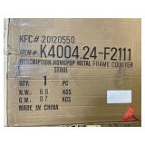 HomePop -  Tristan Swivel Counter Stool - 24 inches - Retail:$75.98