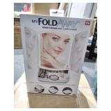 My Foldaway Mirror the Lighted, Double Sided Vanity Mirror 10x Magnification Retail: $29.99