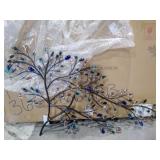 Southern Enterprises Brenchan Metal and Glass Tree Wall Sculpture