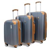 Miami Carry-On Collins 3 Piece Expandable Retro Spinner Luggage Set - Grey Retail: $217.99