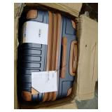 Miami Carry-On Collins 3 Piece Expandable Retro Spinner Luggage Set - Grey Retail: $217.99