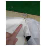 B Modern Social Armchair White Eco-Leather Black Stainless Retail: $449.99