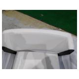 B Modern Social Armchair White Eco-Leather Black Stainless Retail: $449.99