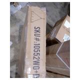 Adreanna 12-Light 40 Inch Modern Farmhouse Wagon Wheel Chandelier - French Ash -Retail: $339.00