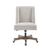 Linon Copper Grove Terrence Swivel Office Chair Natural -Retail $377.99