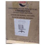 Linon Copper Grove Terrence Swivel Office Chair Natural -Retail $377.99