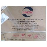 Linon Copper Grove Terrence Swivel Office Chair Natural -Retail $377.99