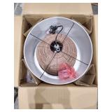 Jolina Oversized Umber Rattan Table Lamp with Bronze Finish Accents Retail: $116.99