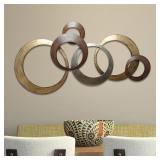 Stratton Home Decor Metallic Rings Wall Decor