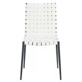 Safavieh - Rayne Woven Leather Dining Chairs  (Set of 2) -Retail $322.99