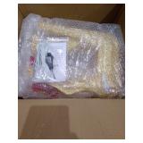 VEIKOUS 3 Piece Deer Family Set Outdoor Christmas Holiday Decoration for Yard with Lights - Gold- Retail:$269.99