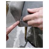 Boyel Living Velvet Upholstered Dining Chair Single Gray