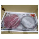 Avenue Swivel Counter Height Stool, 24"Red -Retail $73.40