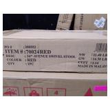 Avenue Swivel Counter Height Stool, 24"Red -Retail $73.40