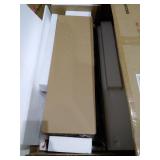 Textured Brown+Dark Brown- Staci Industrial 3 Shelf Faux Wood Floating Shelf by Christopher Knight Home - 31.25" W x 12.00" D x 34.75" H- Retail:$99.99