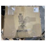 ErgoMax Fully Meshed Ergonomic Height Adjustable Brown Office Chair w/Armrests & Headrest, 52 Inch Max Height Retail: $197.99