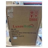 LuxenHome Black Metal Vintage Table Top Clock Retail: $48.99