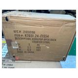 HomePop Open Back Metal 24" Counter Stool - 24 inches - 24 inches - Light Gray Woven Retail: $96.99