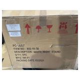 Copper Grove Castle Creek Wooden Nightstand with Lower Shelf - White Retail: $262.99