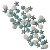 Porch & Den Starfish, Seashell, and Sand Dollar Metal Wall Sculpture Retail: $124.99