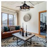 Industrial 36-inch Black 3-Blade Ceiling Fan with Light Kit - 36-in Retail:$172.99